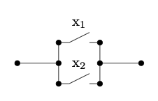 Two switches in OR configuration